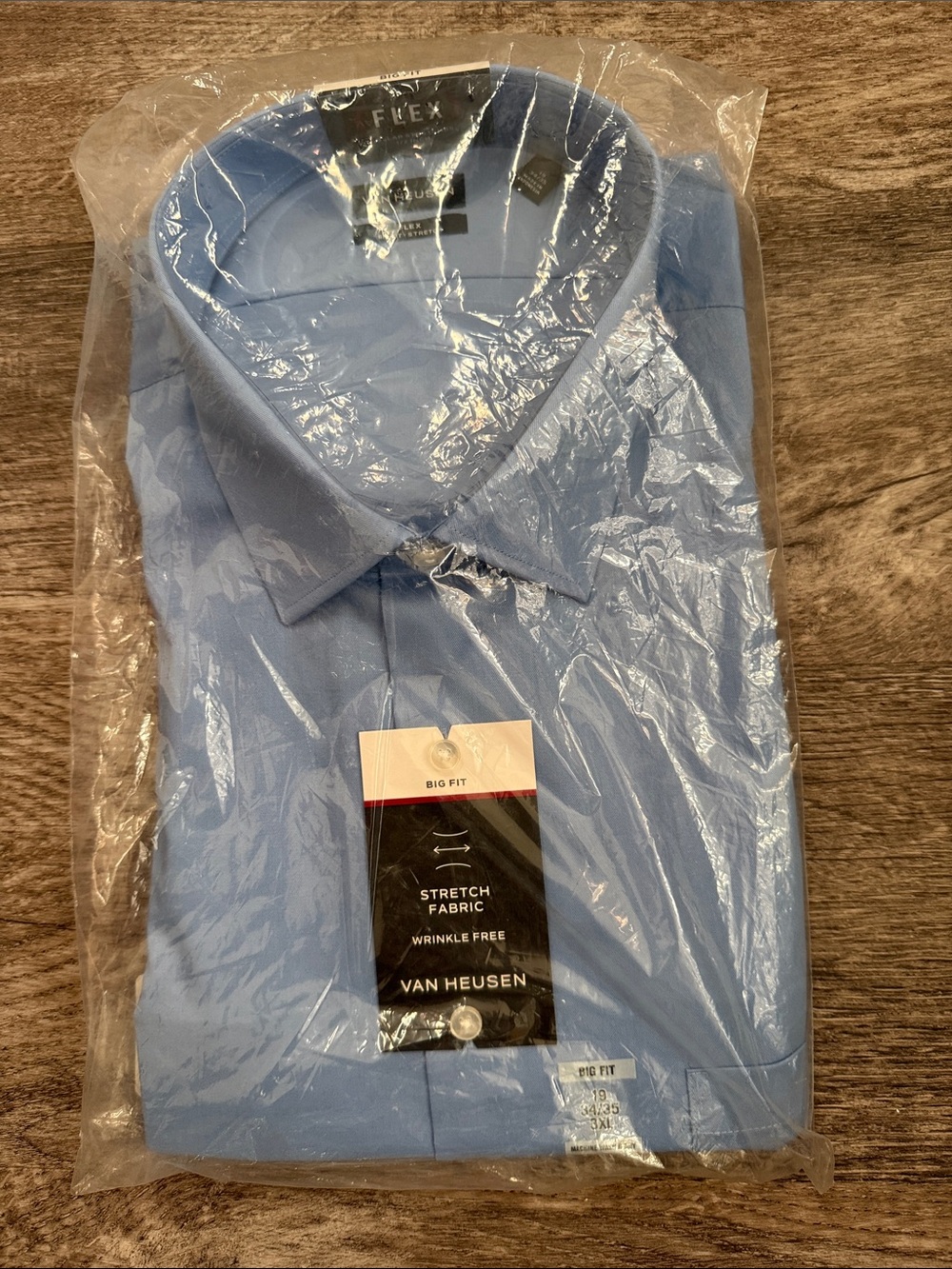 Van Heusen Light Blue Stretch Dress Shirt